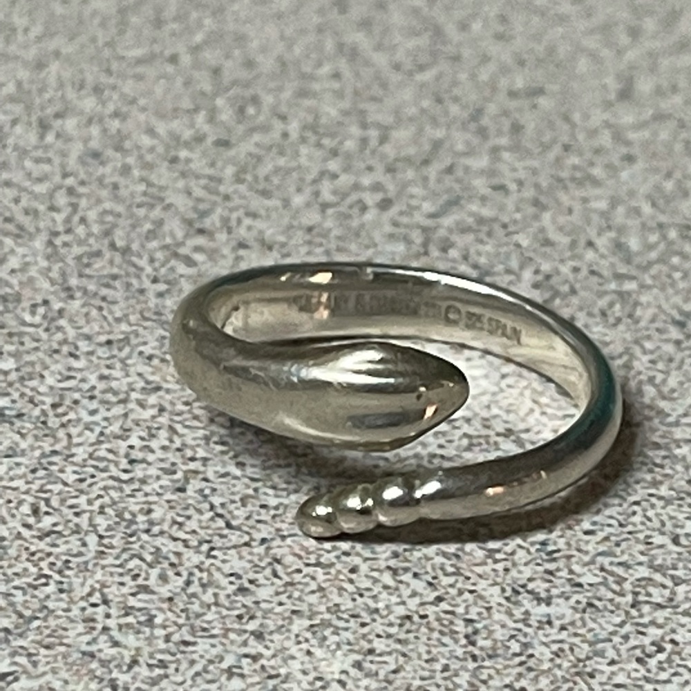 Tiffany & Co. Silver Elsa Peretti Snake Ring